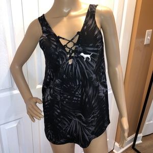 NWT VS PINK Lace up Tank Top Medium